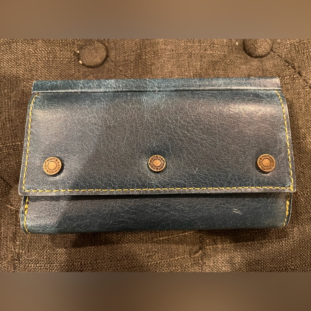 Matt and nat blue wallet
